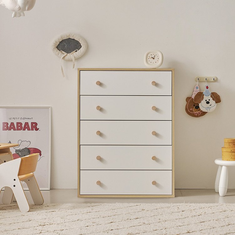 라온 800 5단 서랍장 아기 옷장 수납장 유아 어린이 서랍 OWF165C