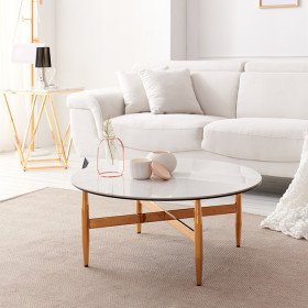 몬스N 원형 800 세라믹 골드 거실 소파 테이블 CNM148C