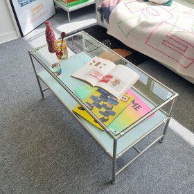 비아 모듈 800N 강화유리 테이블 SWL195C