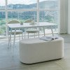 하모니 4인용 12T 직각 포세린 세라믹 식탁 테이블 W1400 CMN112C