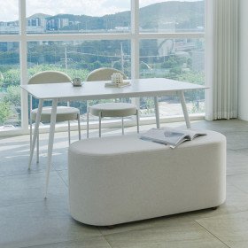 하모니 4인용 12T 직각 포세린 세라믹 식탁 테이블 W1400 CMN112C
