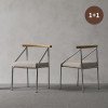 1+1 로메 패브릭 트렌드 패턴 디자인 카페 식탁 의자세트 NDD015C